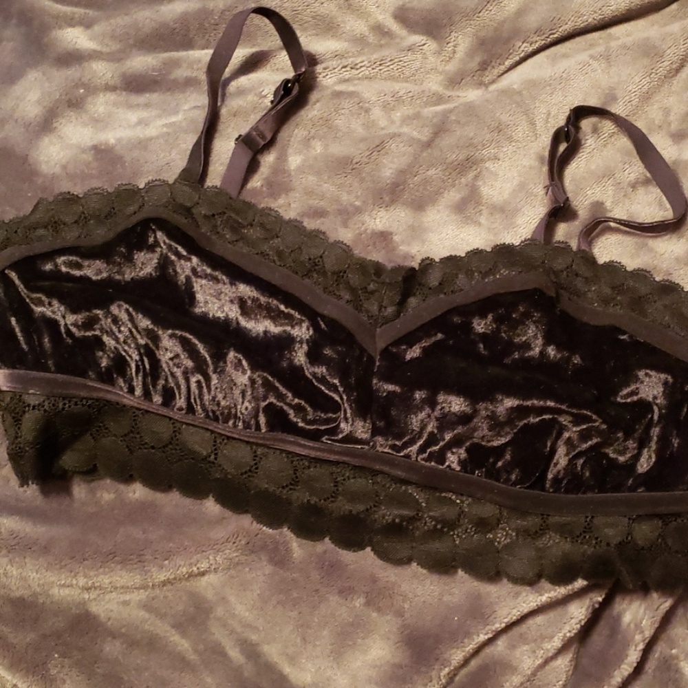 aerie velvet bralette